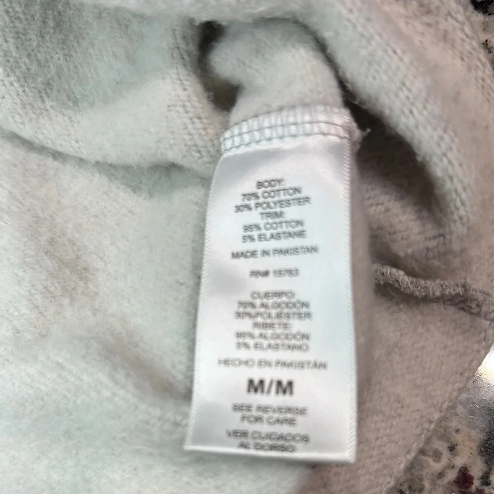 Champion Women’s Cropped Gray Hoodie Sweatshirt Logo Pullover Size Medium - Picture 6 of 8
